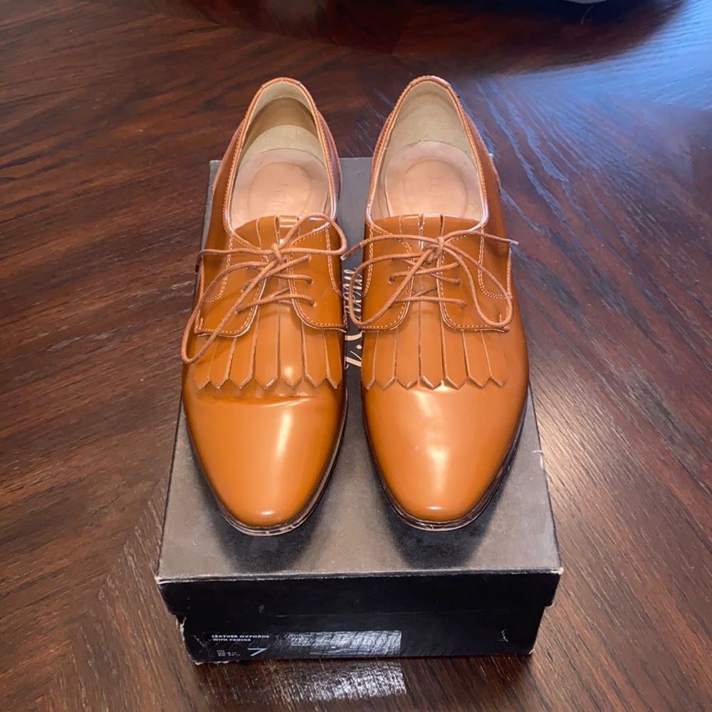 Jcrew leather oxfords